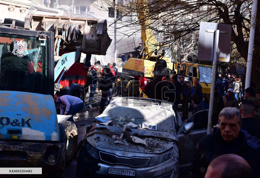 SYRIA-DAMASCUS-ISRAEL-ATTACK