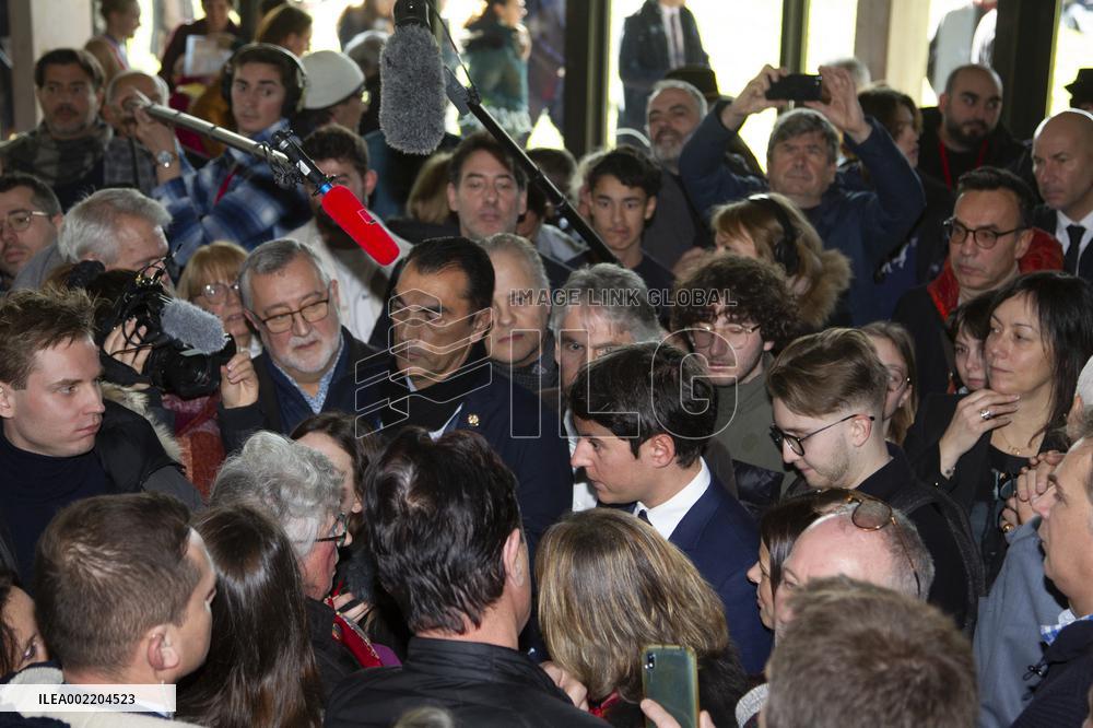 Prime Minister Gabriel Attal Visit To Rhone Department