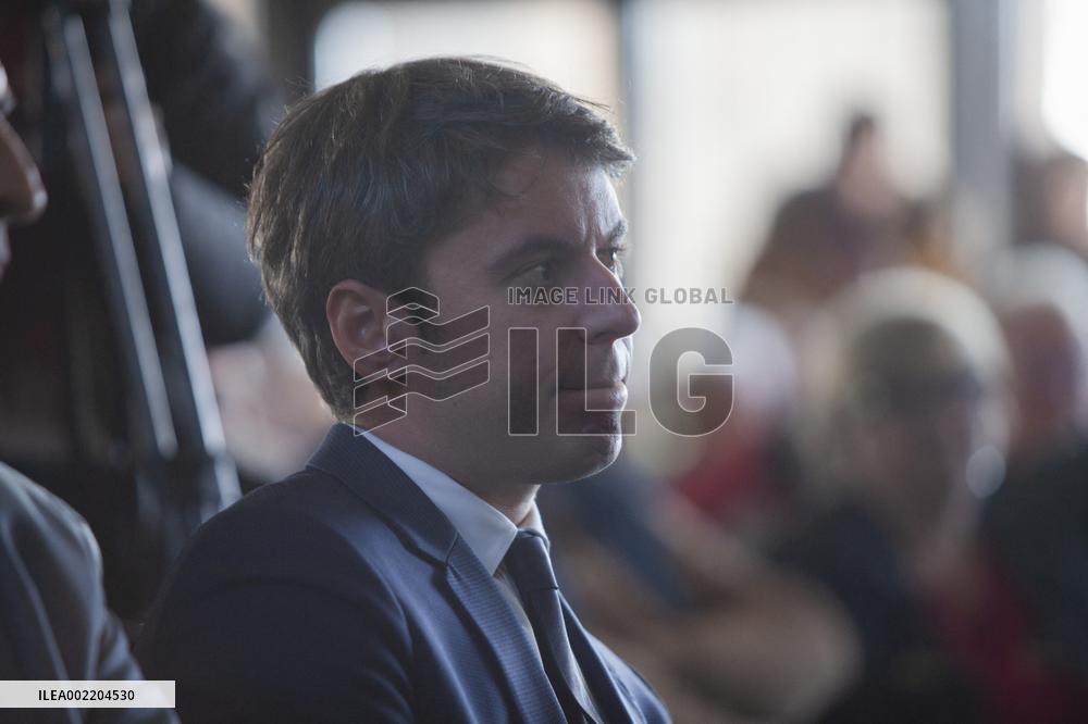 Prime Minister Gabriel Attal Visit To Rhone Department