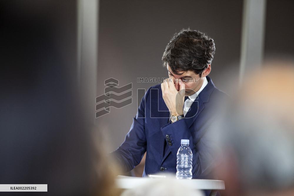 Prime Minister Gabriel Attal Visit To Rhone Department