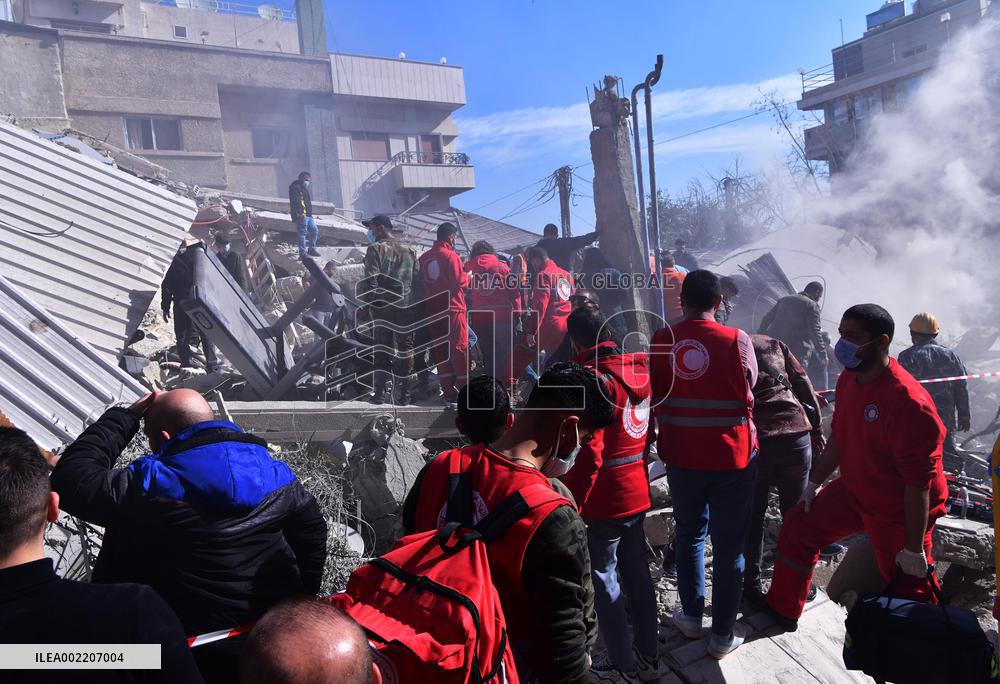 SYRIA-DAMASCUS-IRAN-IRGC OFFICERS-ISRAELI MISSILE ATTACK