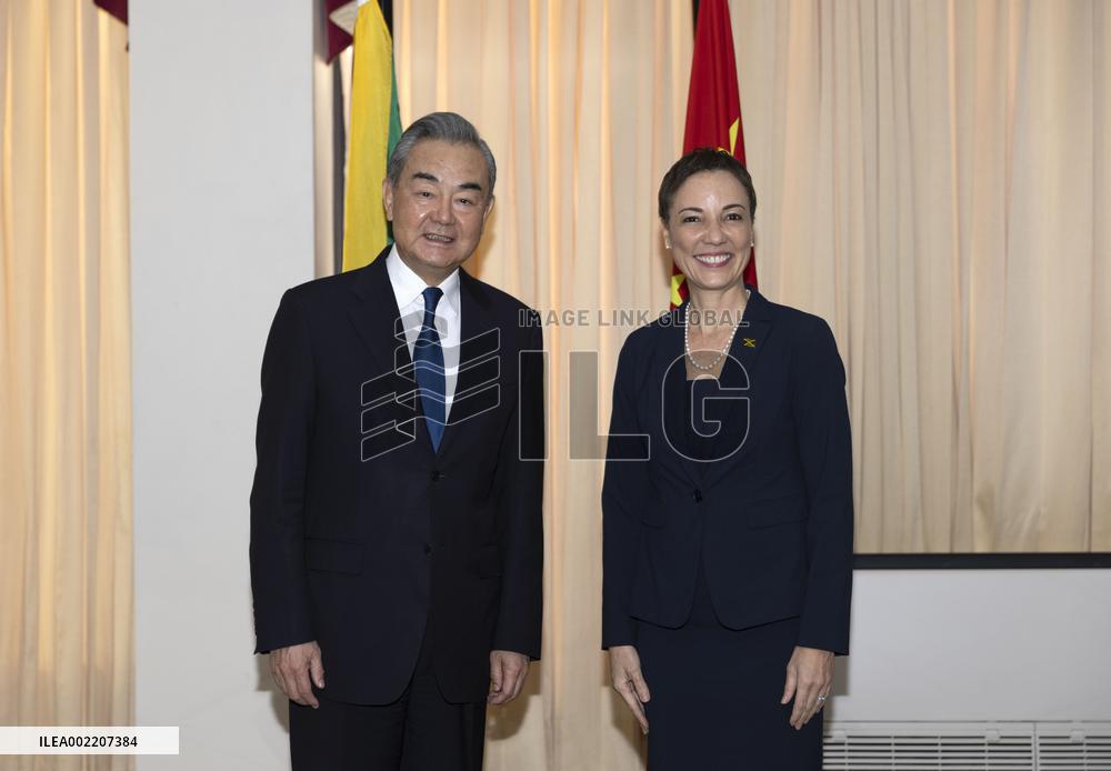 JAMAICA-KINGSTON-FM-CHINA-WANG YI-TALKS