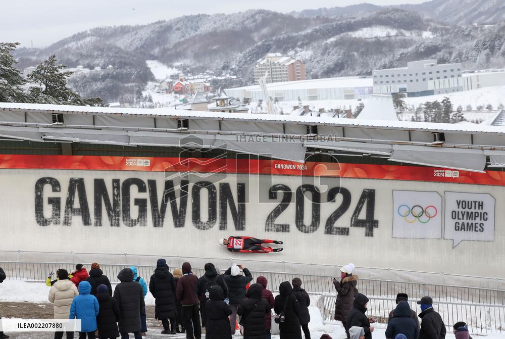 (SP)SOUTH KOREA-PYEONGCHANG-WINTER YOUTH OLYMPIC GAMES-LUGE-MEN'S SINGLES