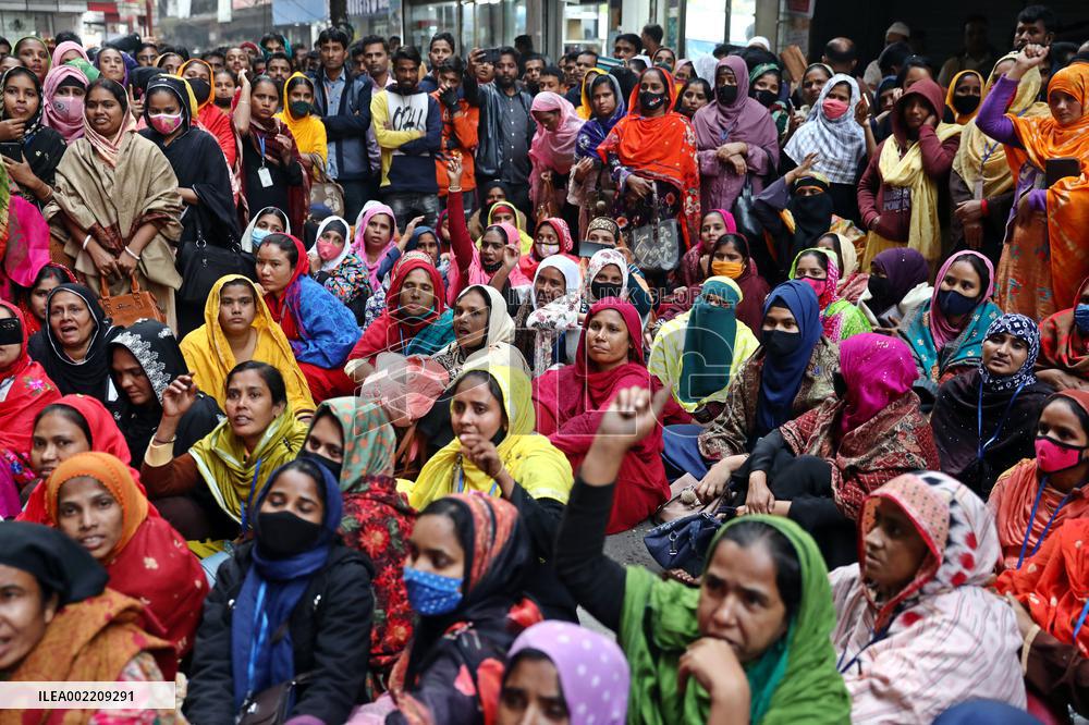 Garments Workers Protest In Dhaka - Bangladesh