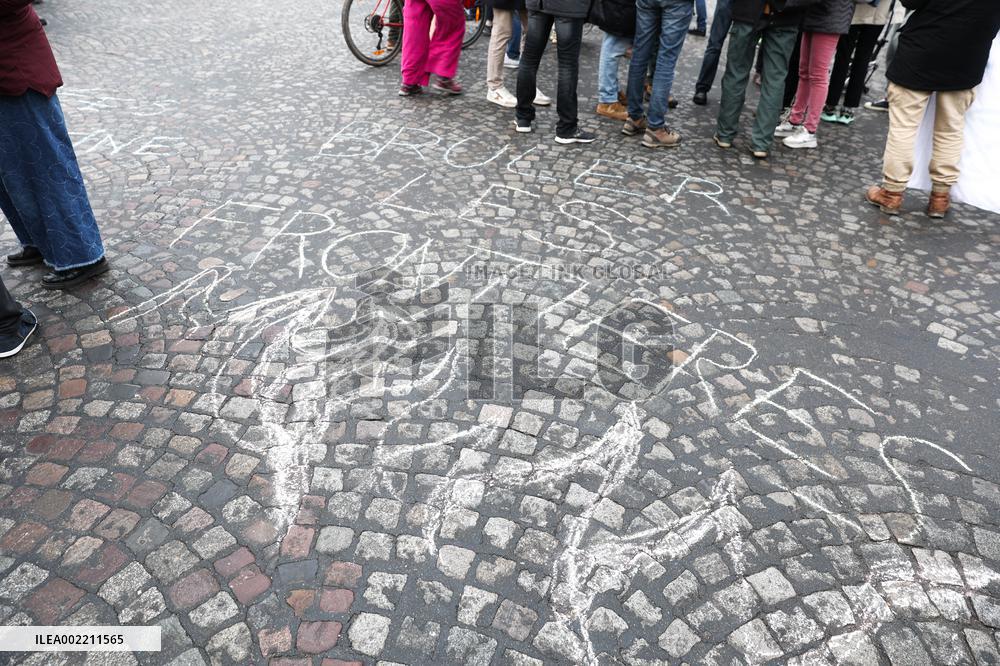 Protest Over Immigration Law - Paris