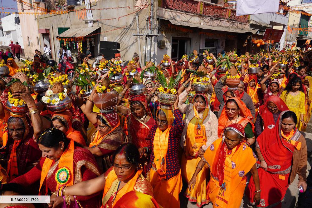 Hindu Procession In Ajmer - India