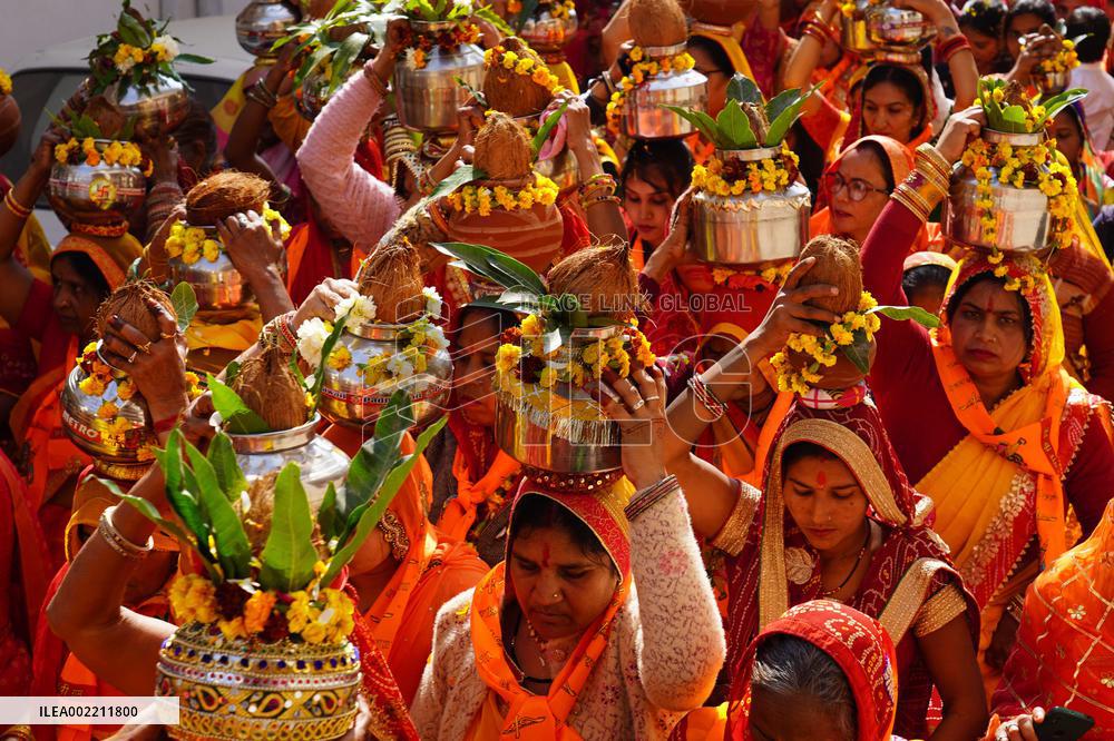 Hindu Procession In Ajmer - India