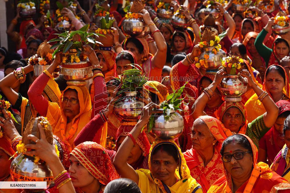 Hindu Procession In Ajmer - India
