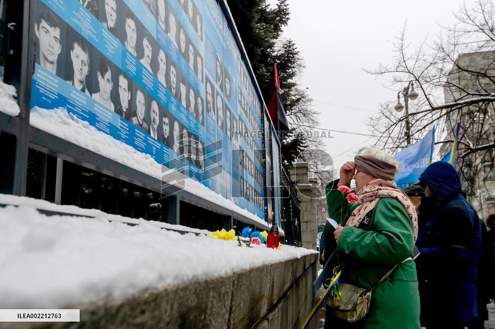 March in memory of first perished Heavenly Hundred Heroes in Kyiv