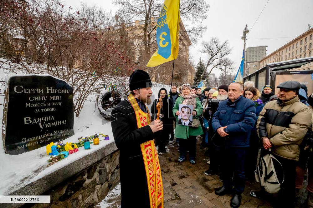 March in memory of first perished Heavenly Hundred Heroes in Kyiv