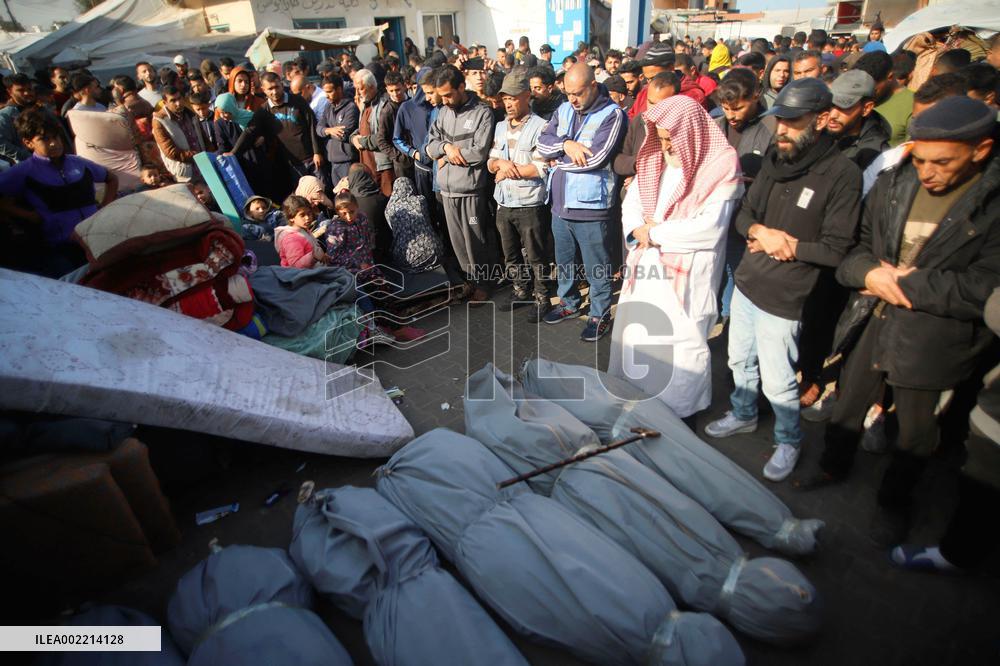 Bodies Of The Palestinians Carried Into Ambulances - Khan Yunis