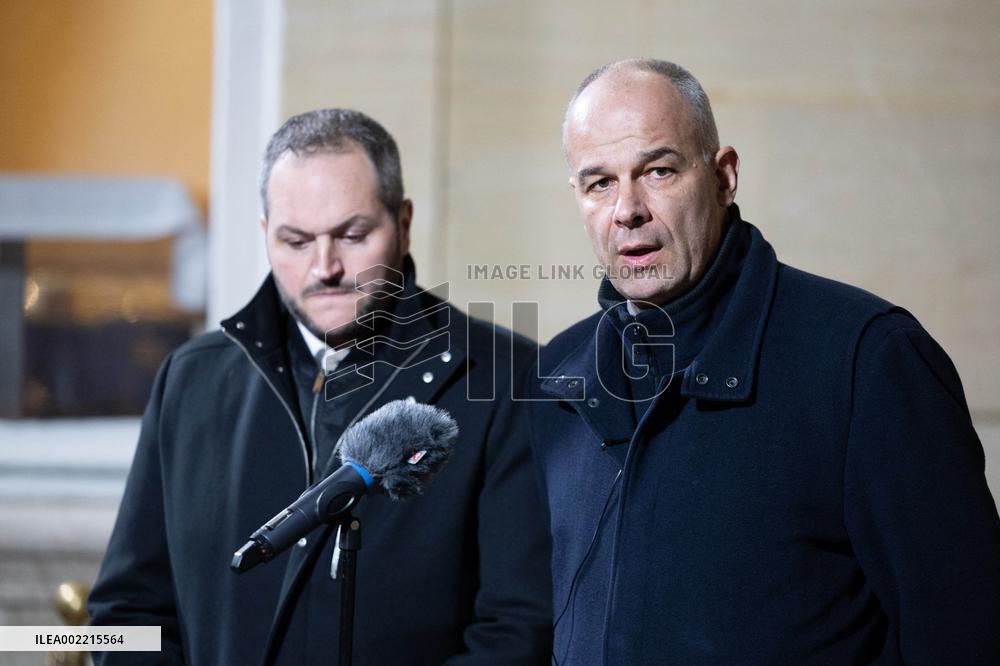 Farmers Unions meet with French Prime Minister - Paris