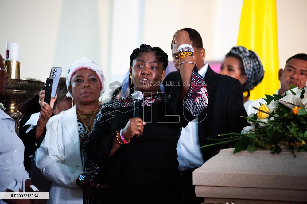 Wake for Piedad Cordoba at Colombian Congress