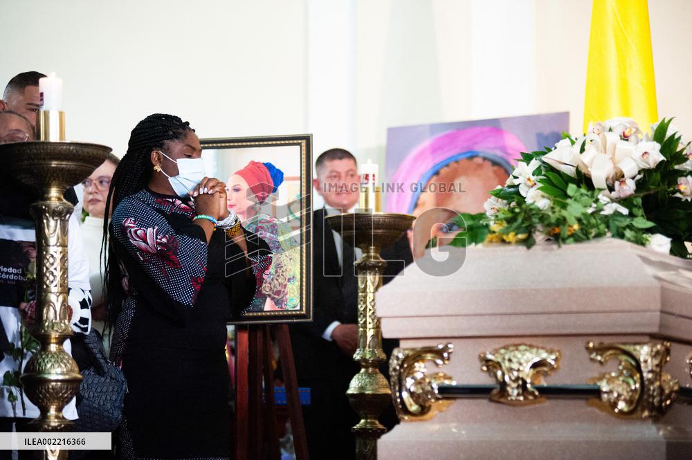 Wake for Piedad Cordoba at Colombian Congress