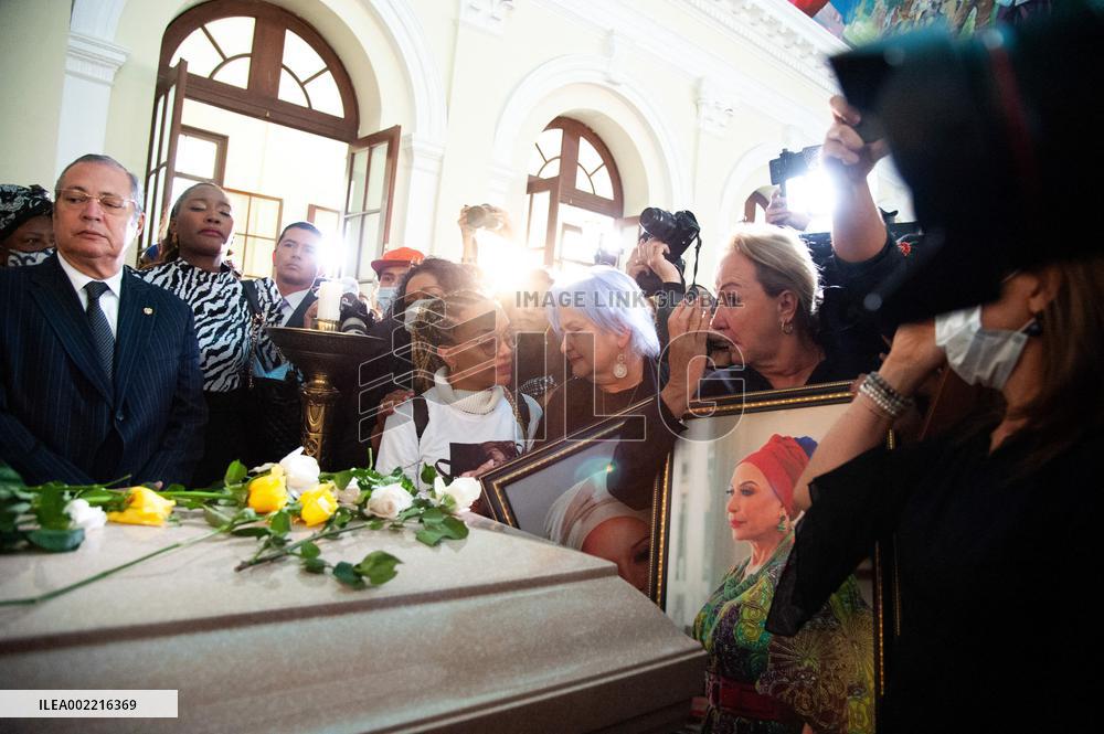 Wake for Piedad Cordoba at Colombian Congress
