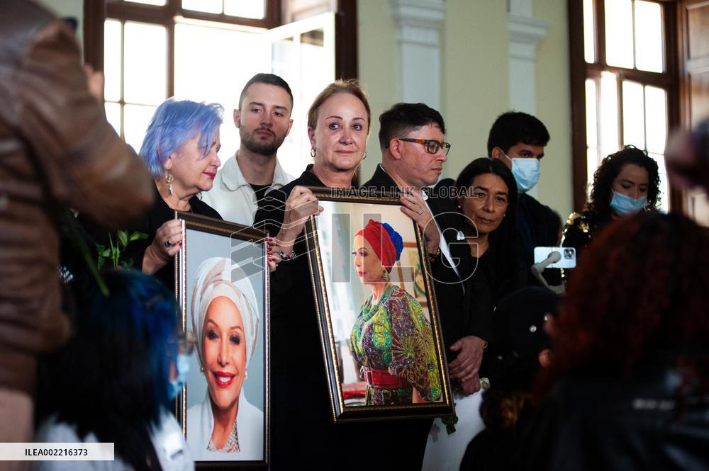 Wake for Piedad Cordoba at Colombian Congress