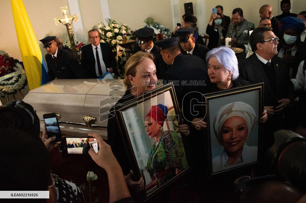 Wake for Piedad Cordoba at Colombian Congress