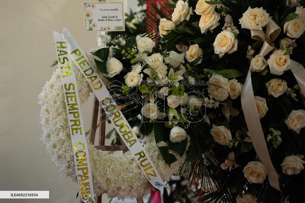 Wake for Piedad Cordoba at Colombian Congress