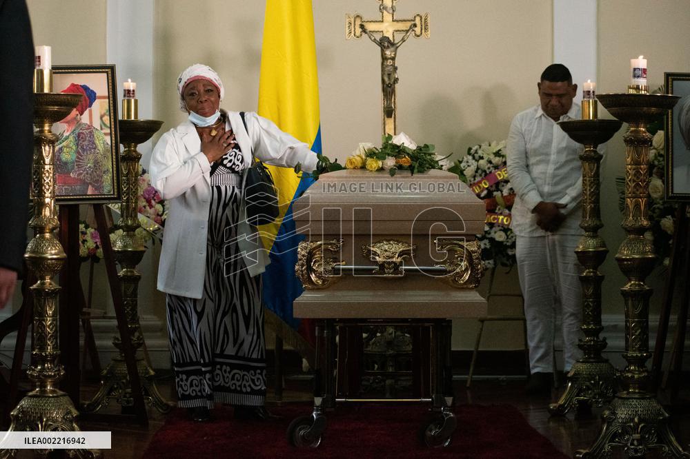 Wake for Piedad Cordoba at Colombian Congress
