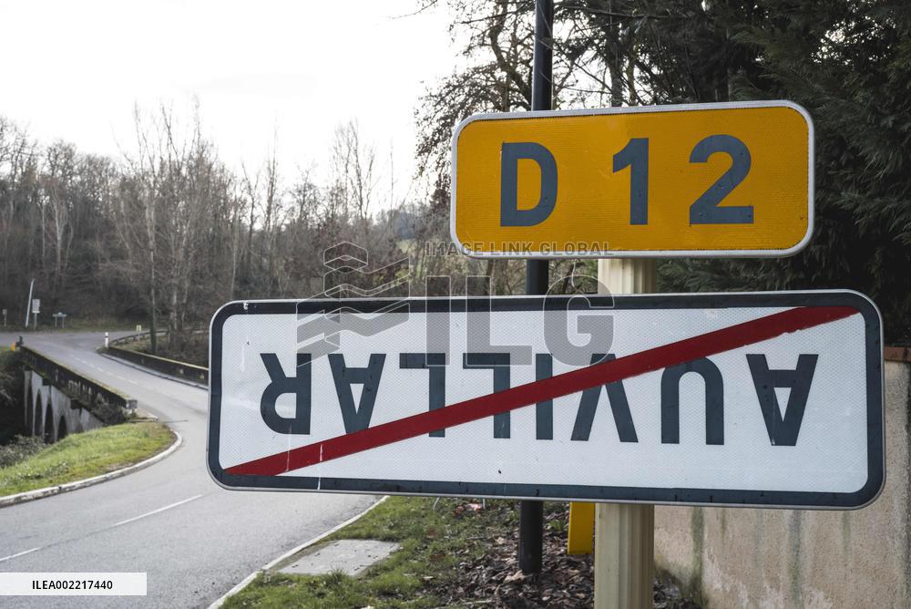 Road Signs Upside Down - South Western France