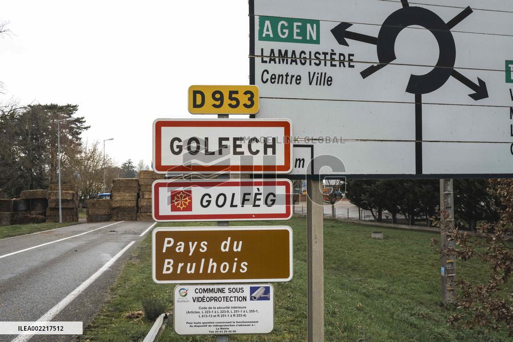 Farmers Block Golfech Nuclear Power Station - South Western France