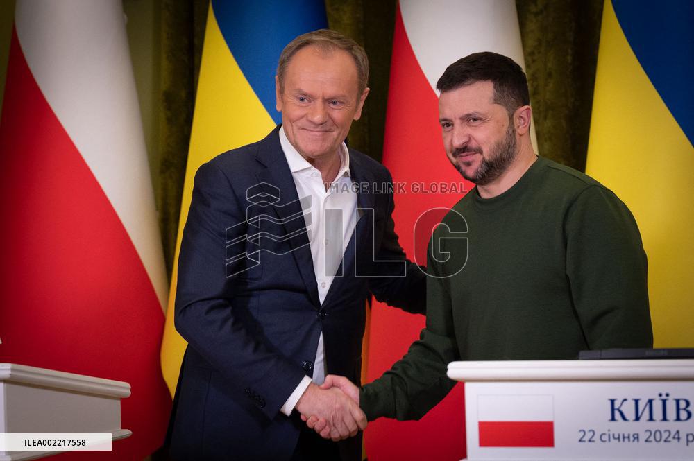 Tusk Meets Zelensky - Kyiv