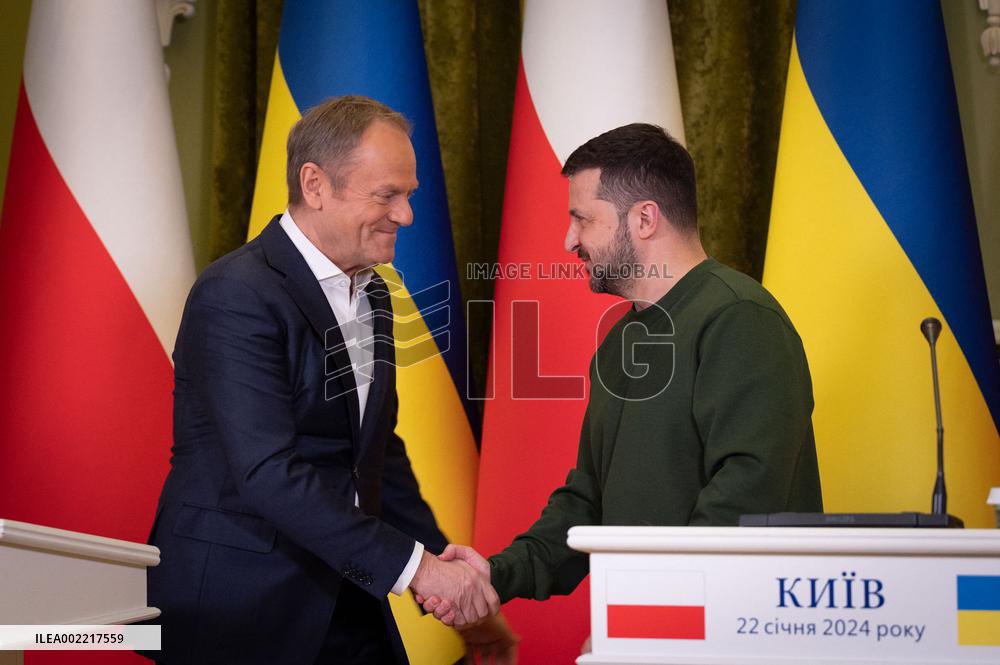 Tusk Meets Zelensky - Kyiv