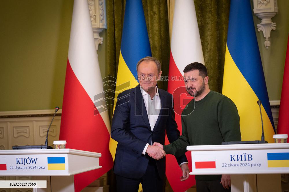 Tusk Meets Zelensky - Kyiv
