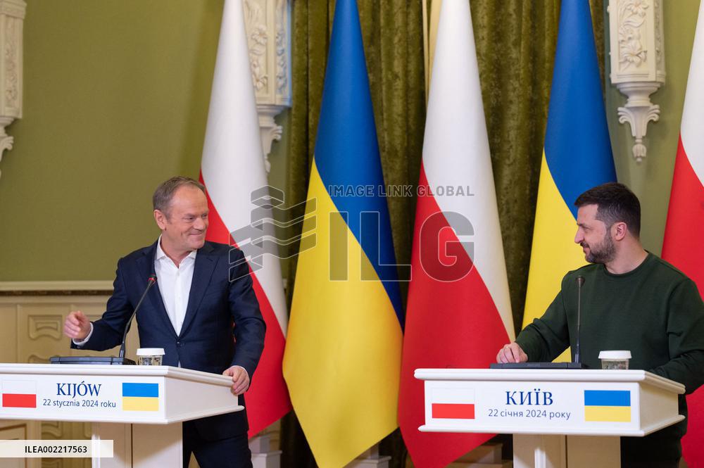 Tusk Meets Zelensky - Kyiv