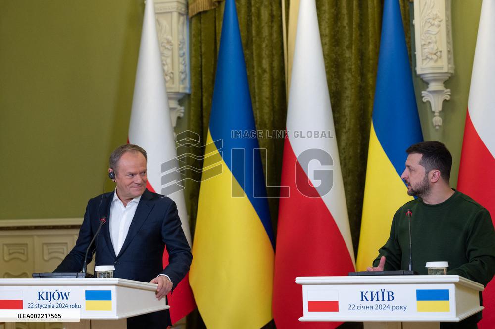 Tusk Meets Zelensky - Kyiv