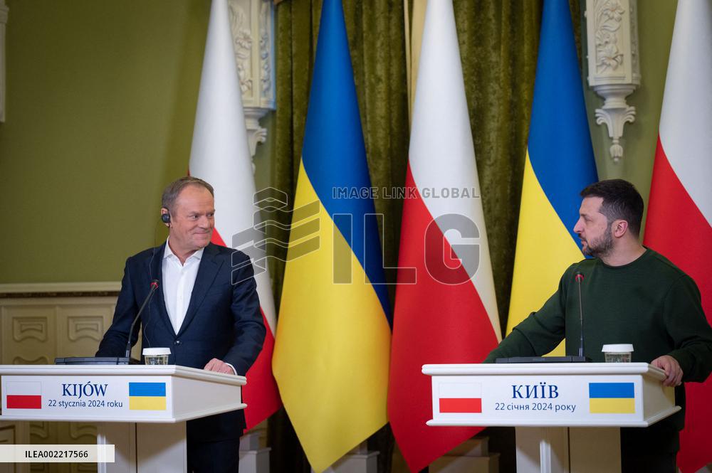 Tusk Meets Zelensky - Kyiv