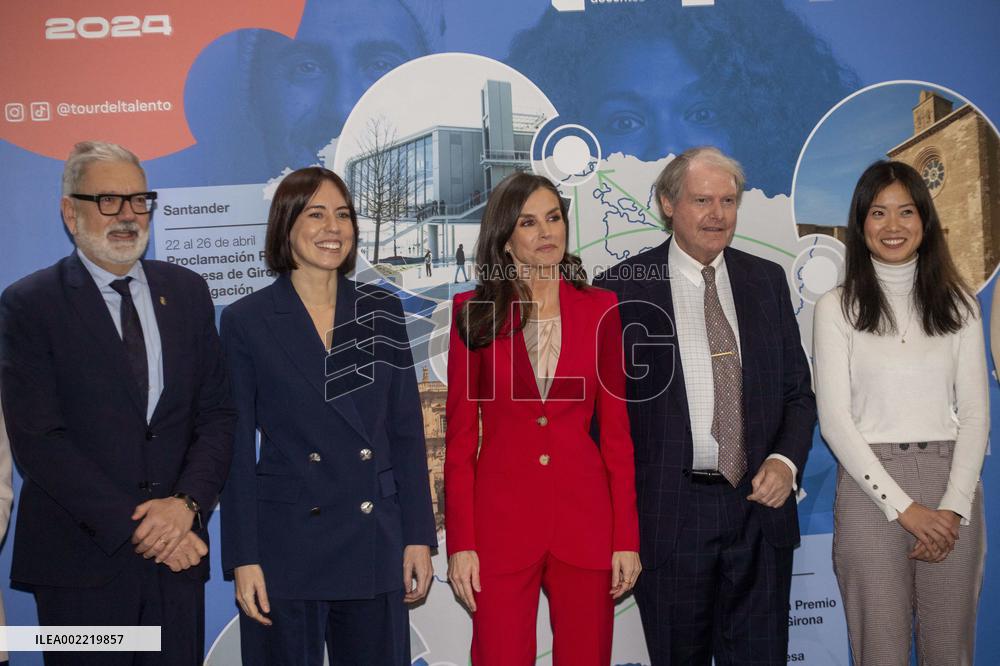 Queen Letizia inaugurates the Talent Tour 2024 in Lleida