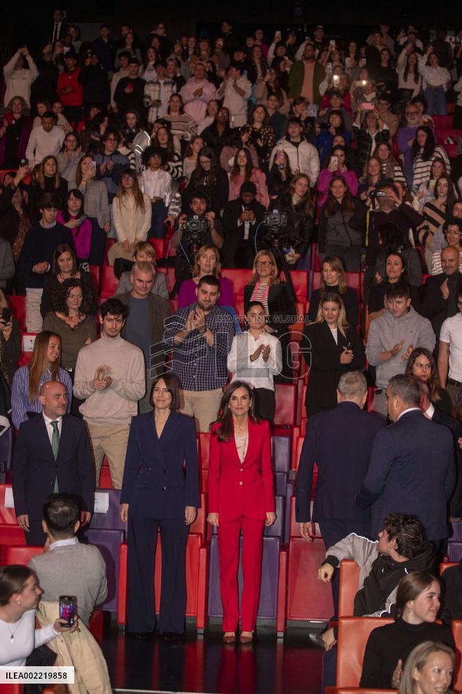 Queen Letizia inaugurates the Talent Tour 2024 in Lleida