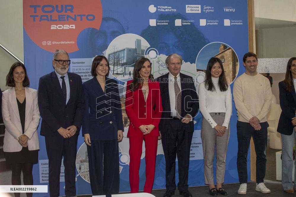Queen Letizia inaugurates the Talent Tour 2024 in Lleida