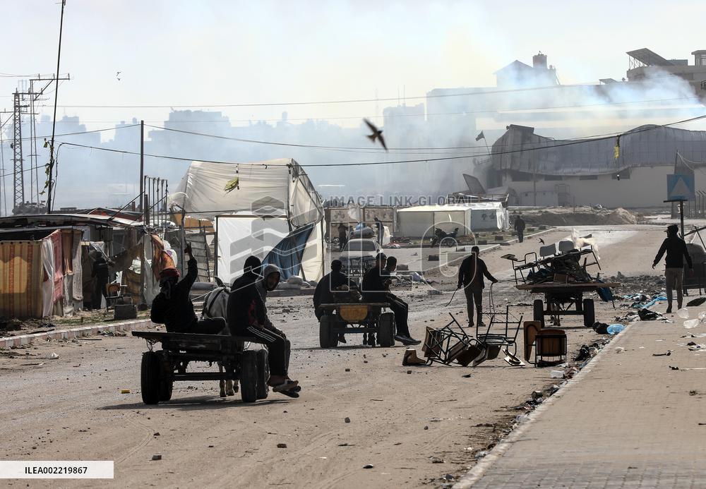MIDEAST-GAZA-KHAN YOUNIS-ISRAELI ASSAULT