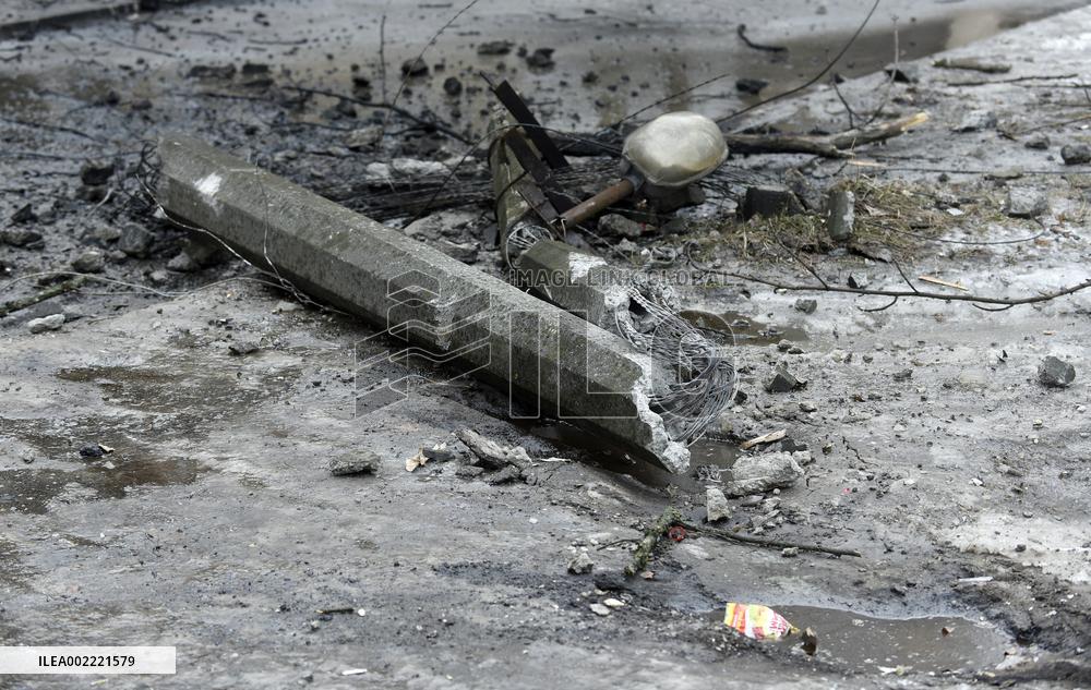 Aftermath of January 23 Russian missile attack on Kyiv