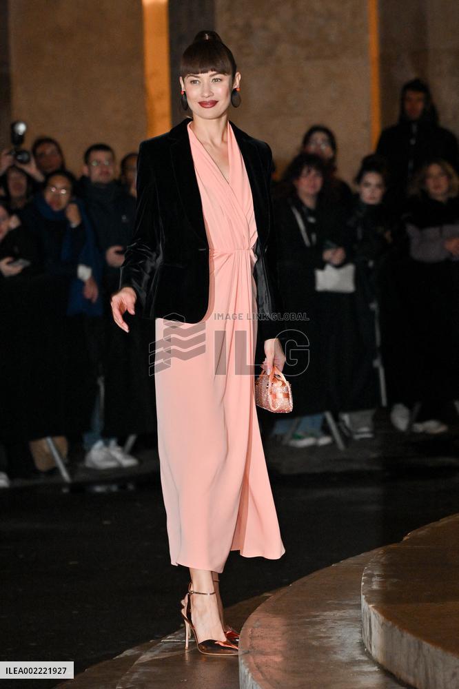 PFW Giorgio Armani Prive Outside Arrivals