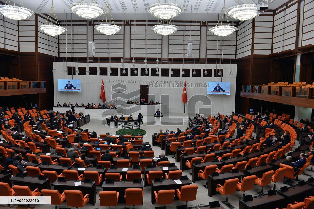 TÜRKIYE-ANKARA-PARLIAMENT-SWEDEN'S NATO BID-APPROVAL