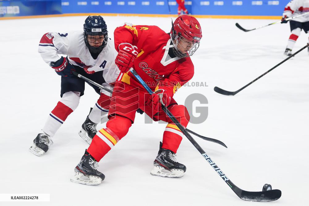(SP)SOUTH KOREA-GANGNEUNG-WINTER YOUTH OLYMPIC GAMES-ICE HOCKEY-WOMEN'S 3 ON 3-SEMIFINALS-CHN VS KOR