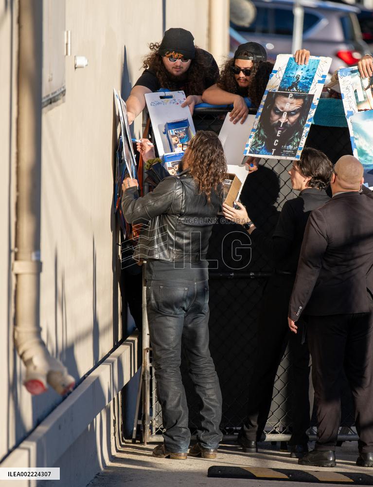 Celebrities spotted at Jimmy Kimmel Show - LA