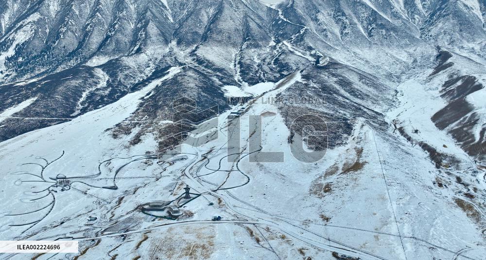 Qilian Mountains After Snow in Zhangye