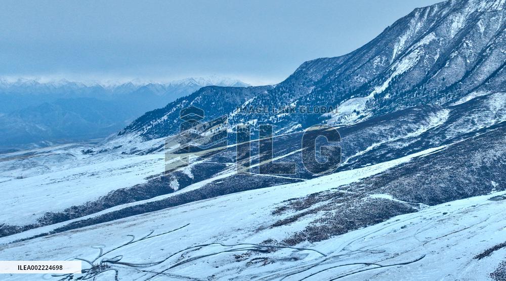 Qilian Mountains After Snow in Zhangye
