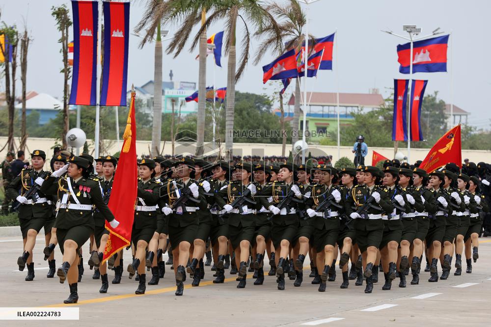 CAMBODIA-PHNOM PENH-ROYAL CAMBODIAN ARMY-25TH ANNIVERSARY