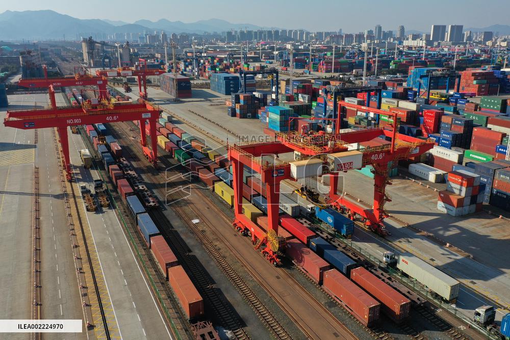 CHINA-ZHEJIANG-NINGBO-ZHOUSHAN PORT-CARGO-CONTAINER THROUGHPUT-GROWTH(CN)