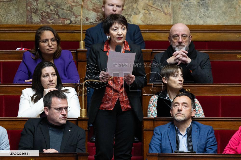 Questions to the government at the National Assembly - Paris