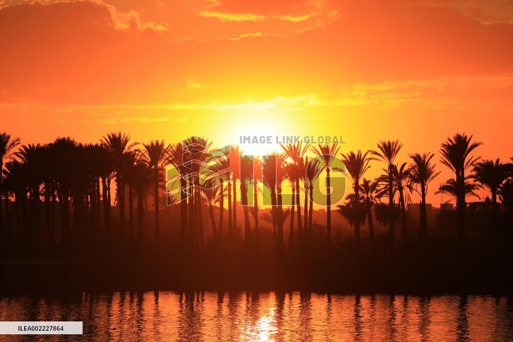 EGYPT-CAIRO-SUNSET
