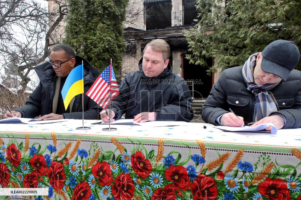 Signing of Protocol for cooperation in reconstruction of Borodianskyi District Court