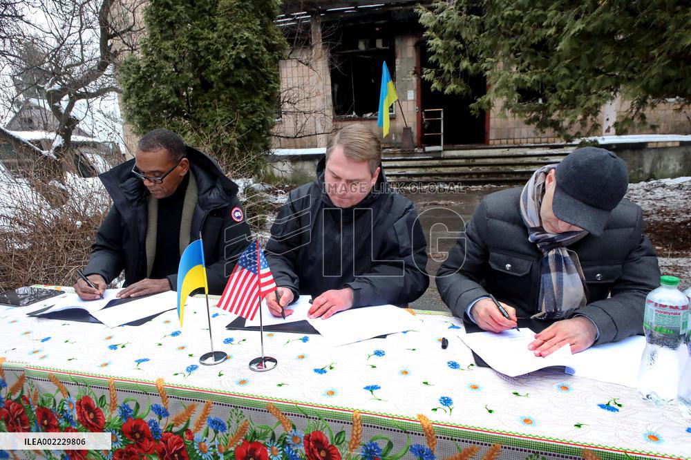 Signing of Protocol for cooperation in reconstruction of Borodianskyi District Court
