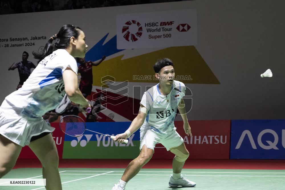 (SP)INDONESIA-JAKARTA-BADMINTON-INDONESIA MASTERS-MIXED DOUBLES