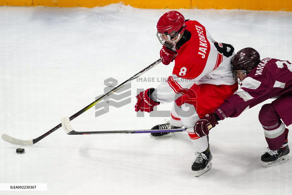 (SP)SOUTH KOREA-GANGNEUNG-WINTER YOUTH OLYMPIC GAMES-ICE HOCKEY-MEN'S 3 ON 3-GOLD MEDAL GAME-LAT VS DEN